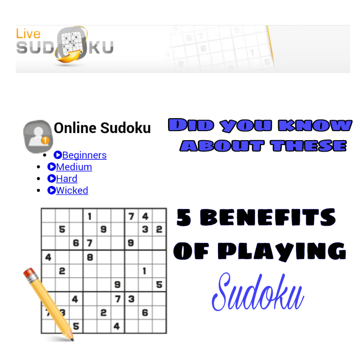 benefits of playing Sudoku